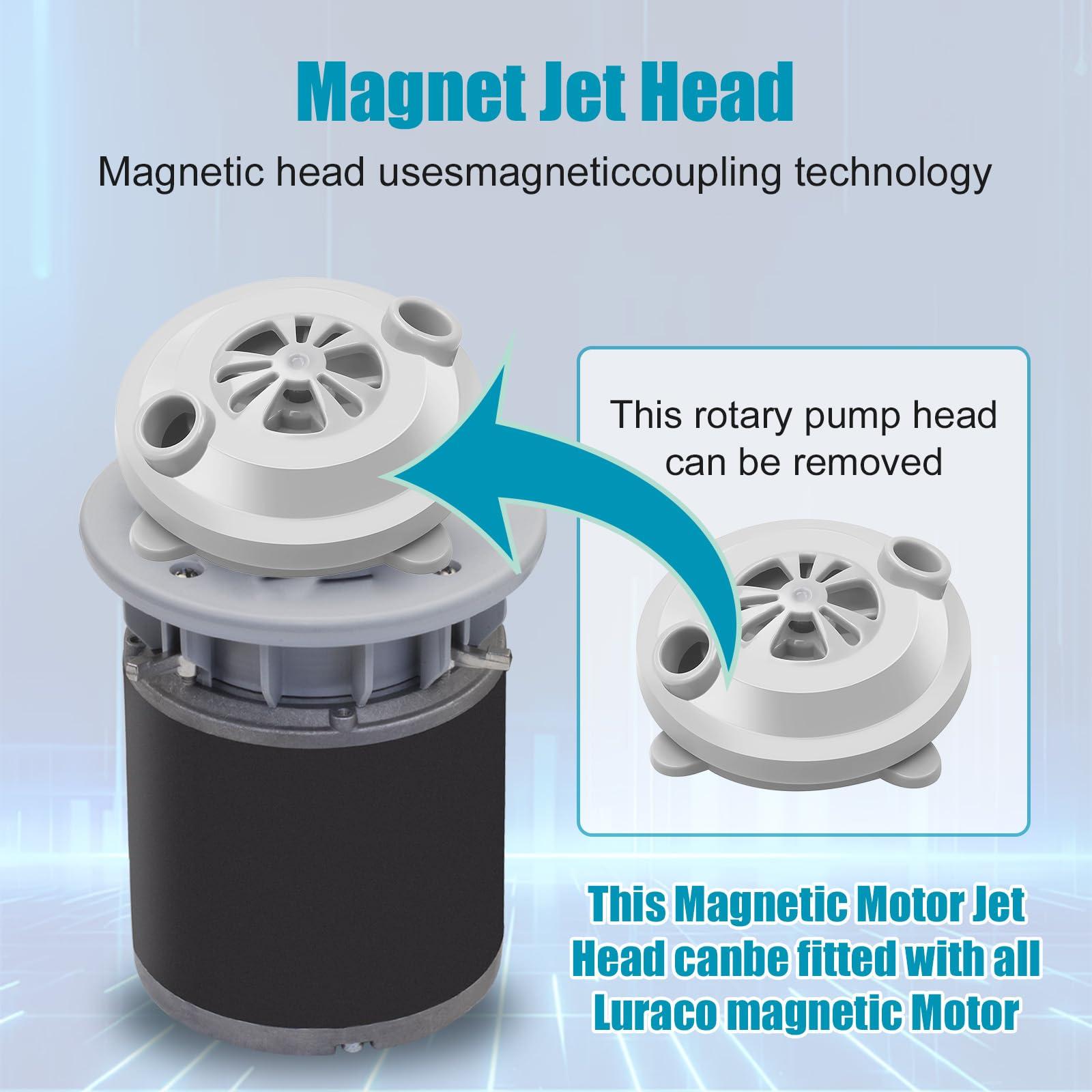 SZHY-LINK SZHY-LINK Replacement Magnetic Jet Motor Head BF-004 Compatible for LURACO Jet Motor Pedicure SPA Chair Part - Pedicure SPA Tubs Contains Propeller and Cover