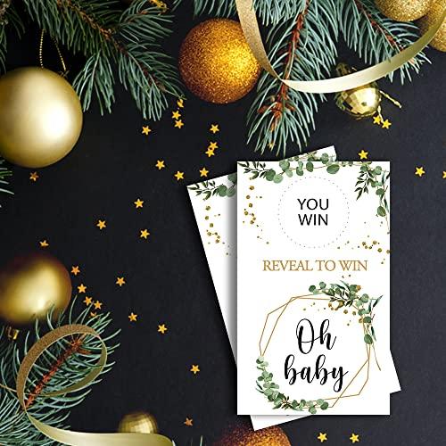 Haizct Haizct 50 Pack Blank Gift Certificate Scratch Off Cards for Small Business, Spa Beauty Makeup Hair Salon, Bridal Shower, Baby Shower, Country Wedding, Wedding Shower Ideas (Plants Flowers)