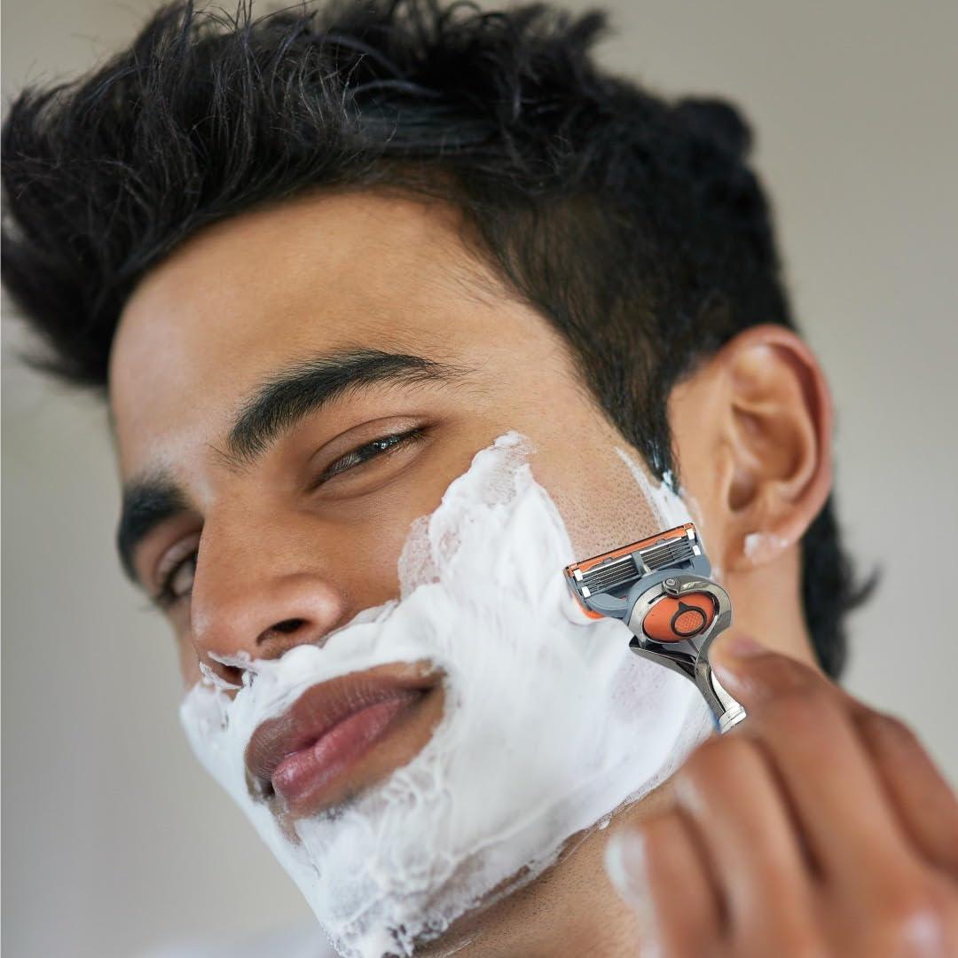 G.B.S G.B.S Flex ball Handle Razor with Flex ball Pivot Ball technology All Chrome Diamond Knurled Pattern Long Handle Shaving Razor