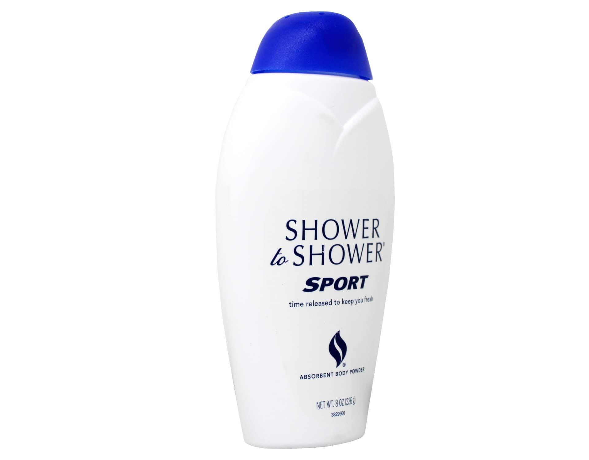 Shower To Shower SHOWER TO SHOWER Body Powder Sport 8 oz (Pack of 2)