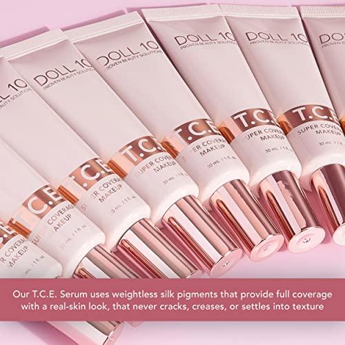 DOLL 10 NO. Doll 10 T.C.E. Super Coverage Serum Makeup - Full Coverage Foundation Color Correcting Brightening (Tan)