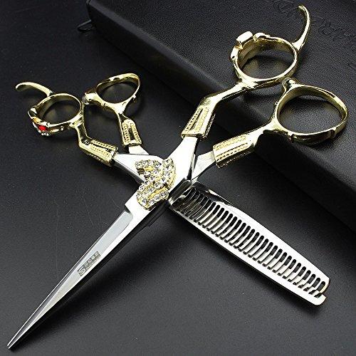SHARONDS SHARONDS 6 inch professional hairdressing scissors barber shop supplies cutting dies diamond hair scissors set for hairdresser (Full set)