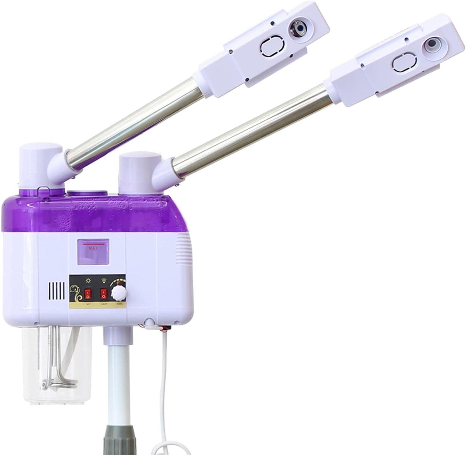 CEEBUS Professional Facial Steamer Device, 2 in 1 Hot and Cold Deep Clean Facial Steamer, Height Adjustable Multifunction Spa Humidify, Use in SPA Salon Beauty