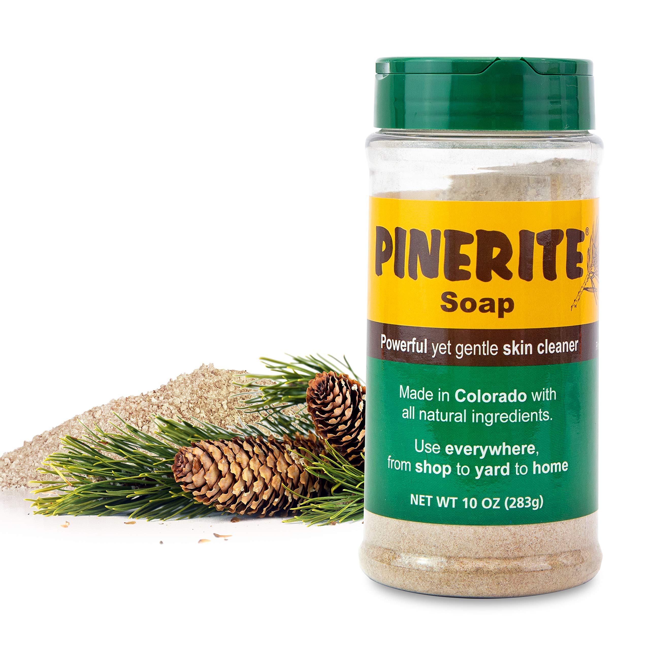 Pinerite, Inc. Pinerite, Natural Heavy Duty Hand Soap, Soft Pine Powder, Gentle on Skin and Eco-Friendly, 10 oz. Bottles, Pack of 2