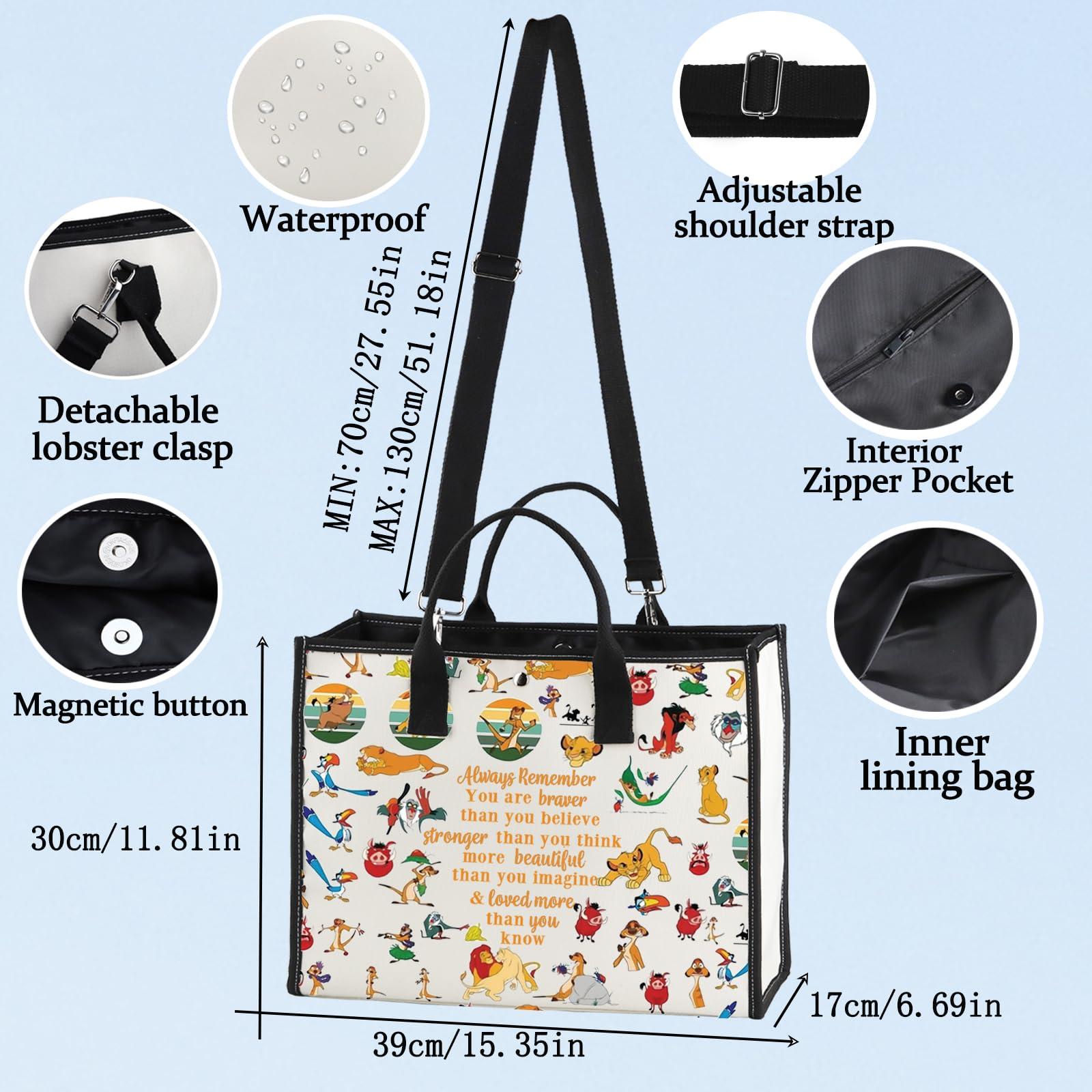 LEVLO LEVLO The Lion Movie Cosmetic Make Up Bag Lion Fans Gift You Are Braver Stronger Smarter Than You Think Lion Zipper Pouch Bag For Women Girls (Always Lion LT)