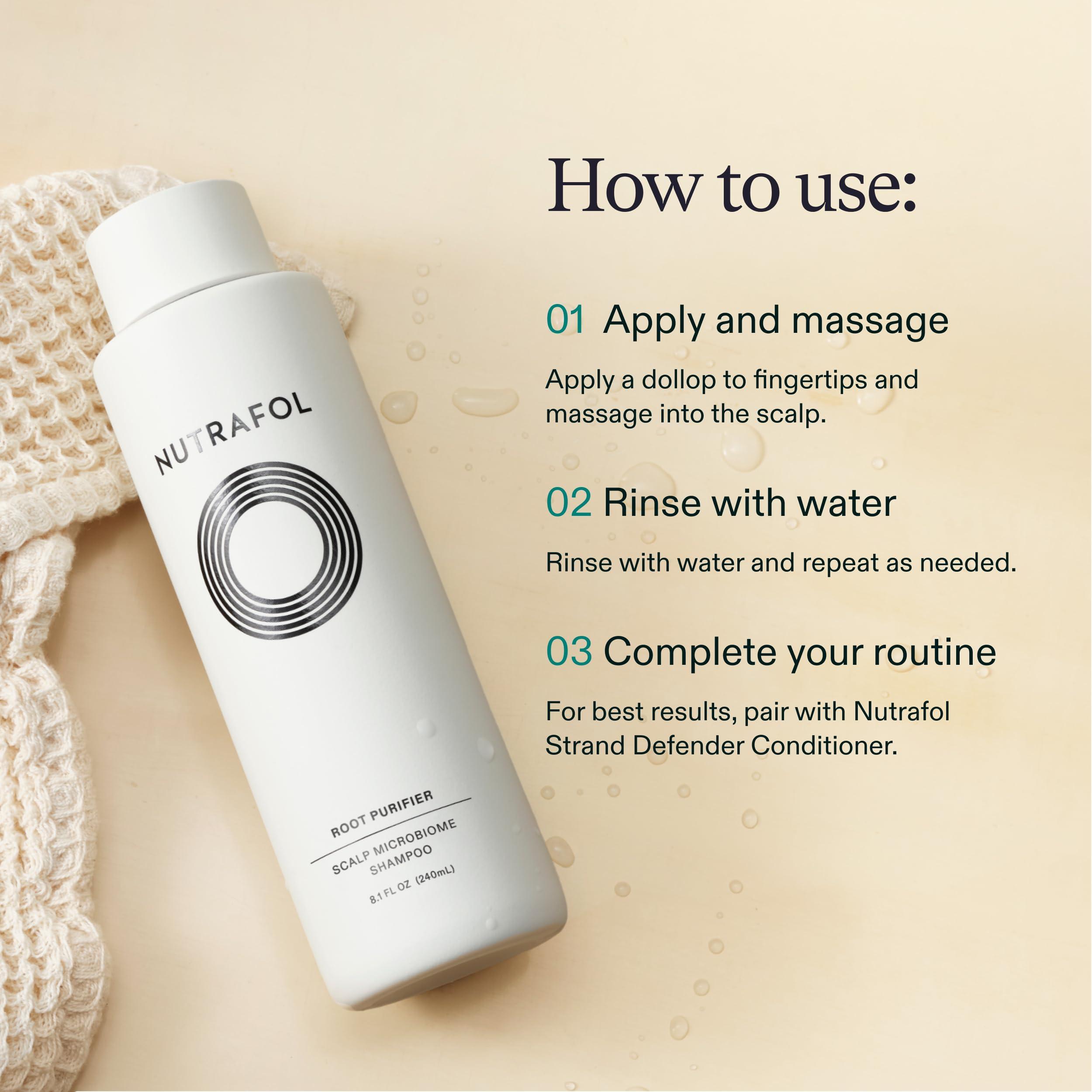 Nutrafol Nutrafol Shampoo, Cleanse and Hydrate Hair and Scalp, Improves Hair Volume, Strength and Texture, Physician-formulated for Thinning Hair, Color Safe, Sulfate Free - 8.1 Fl Oz Bottle