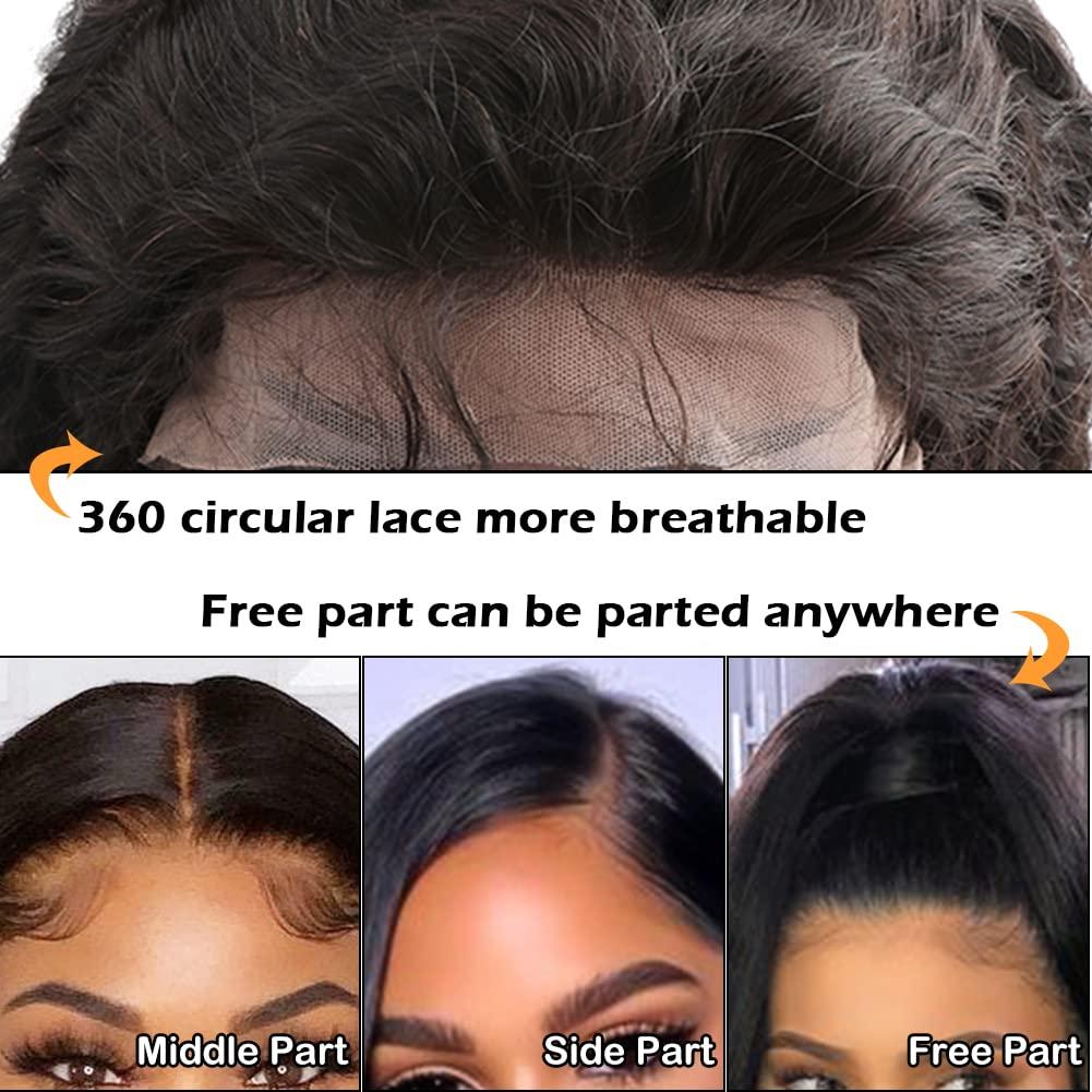 sent hair Sent Hair 360 Lace Frontal Closure with Baby Hair Ear to Ear Free Part Brazilian Virgin Human Hair Curly Wave Human Hair Frontal for Black Women