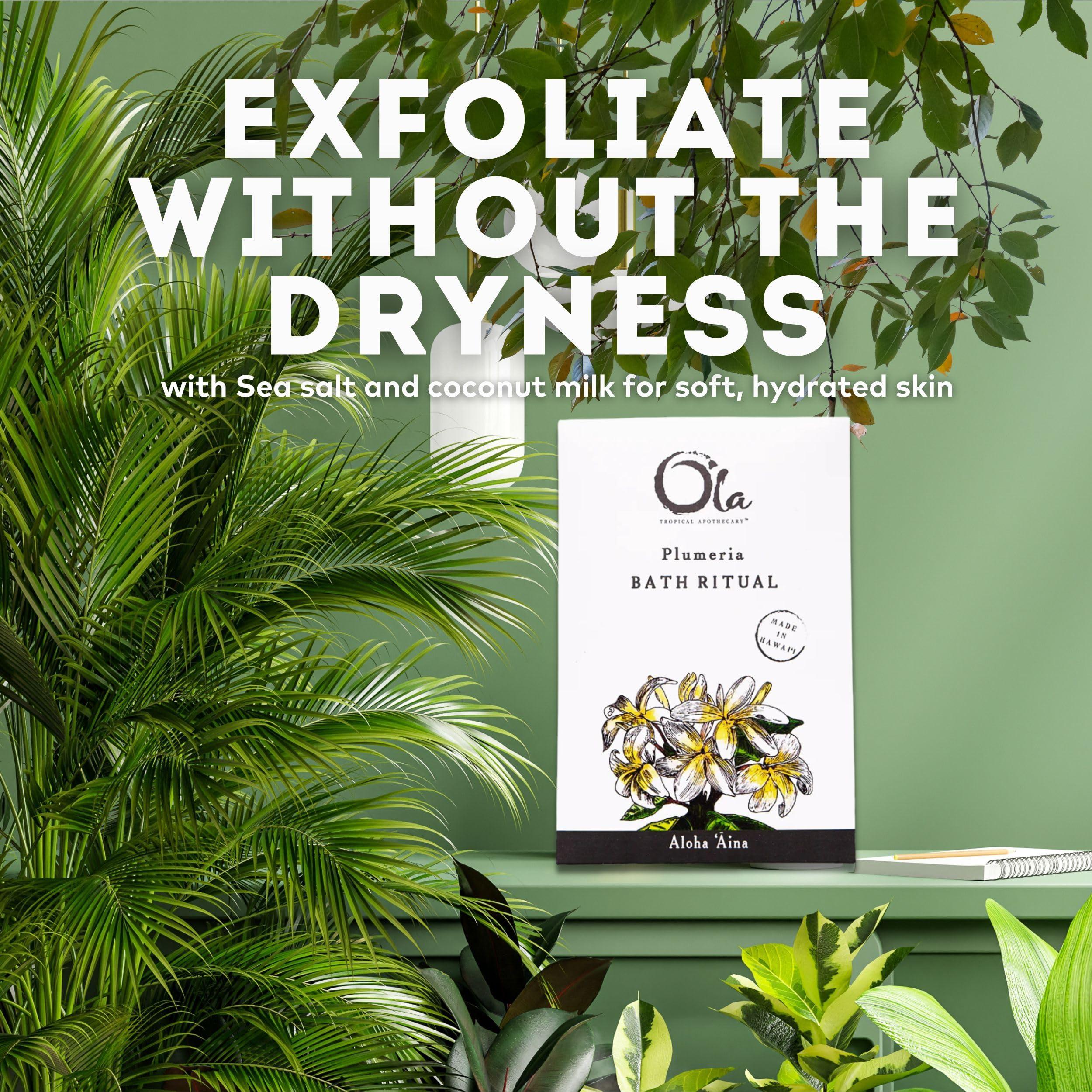 Tropical Apothecary Ola Tropical Apothecary Plumeria Scented Hawaiian Sea Salt Bath Rituals - 2 oz