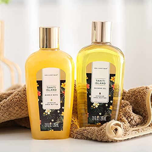 spa luxetique Spa Luxetique Spa Gift Baskets for Women - 8pcs Yellow Gifts for Women, Womens Gifts Includes Body Lotion, Bubble Bath, Bath Sets for Women Gift, Mothers Day Gifts for Mom