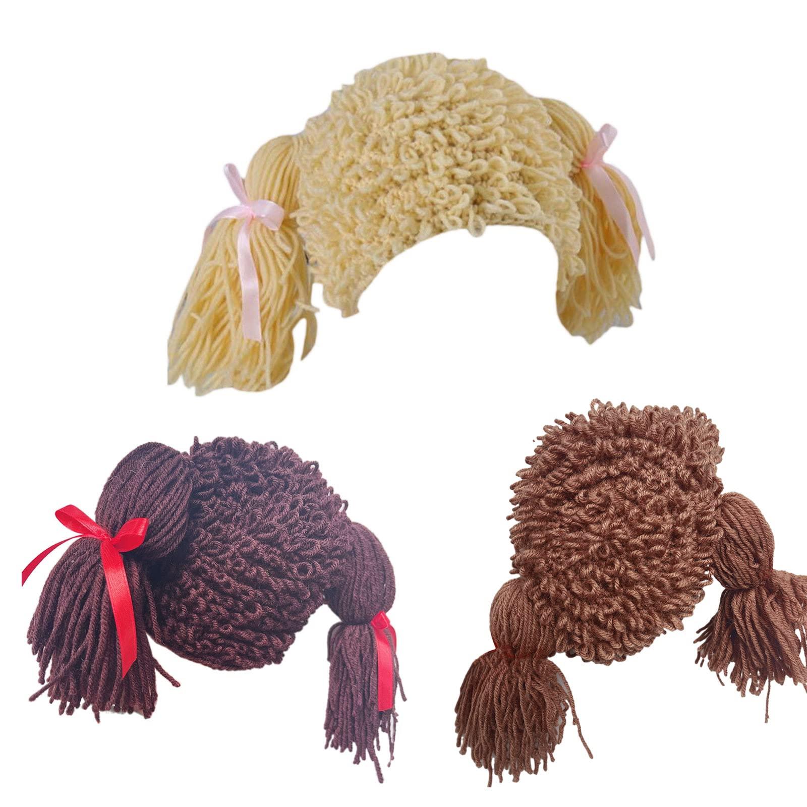 Tseses Tseses Curly Brown Short Wigs for Men Layered Fluffy Synthetic Fiber Wigs for Daily Party Mens Costume Wig