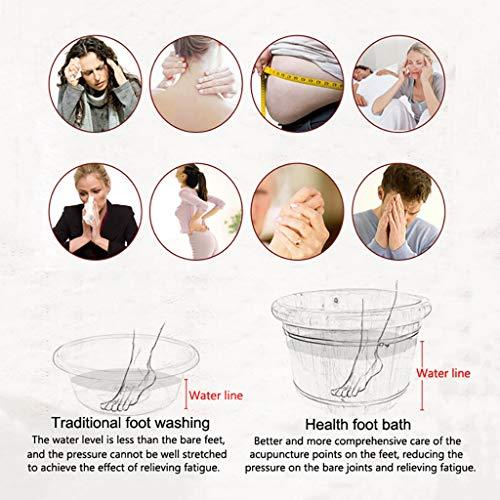 JHDPH Wood Foot Bath Bucket Adult Heightening Wooden Foot Basin, Household With Lid Foot Bath, Foot Bath, Foot Bath Barrel Household, Covered Foot Bath, Fragrant Fir Foot Bath Barrel, Family Health Gift,40