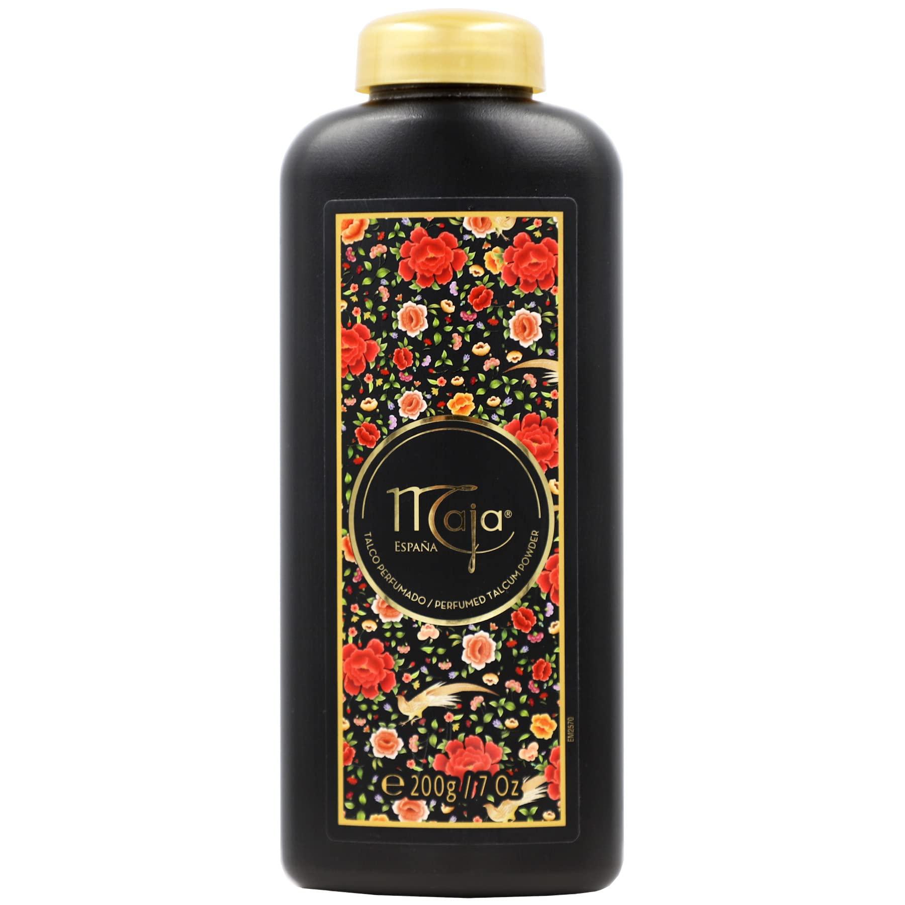 Maja Maja Extreme Moisture Body Lotion and Perfumed Talcum Powder Bundle - 2-Pack 13.5 FL Oz Body Lotion and 2-Pack 7 Oz Talcum Powder