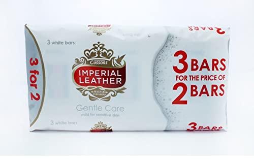 Imperial Leather Imperial Leather Gentle Care For Sensitive Skin White Bar Soap 100G, 3 Count (Pack of 4)
