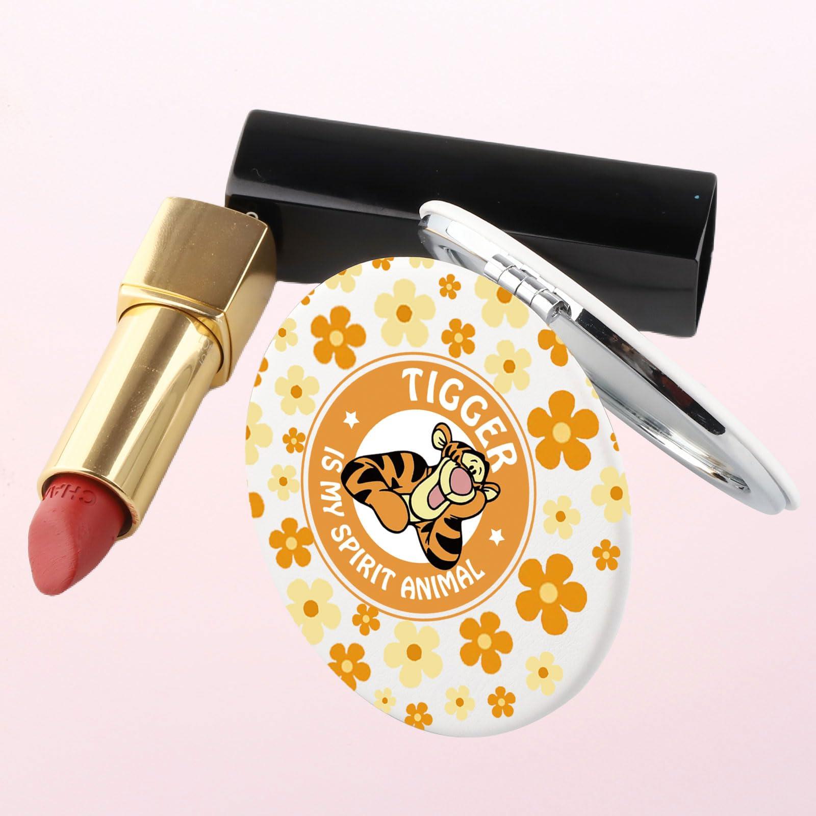 SEIRAA SEIRAA Tigger Pocket Mirror Tigger Gifts Tigger Compact Mirror Tigger is My Spirit Animal Tigger Merchandise (Tiger)
