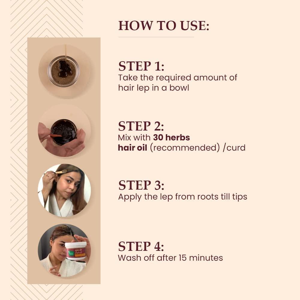 Nutranix Nutranix Dashmool Hair Lep Powder - Pre Shampoo Hair Mask | Made with Dashmool & Curry Leaves | Helps Control