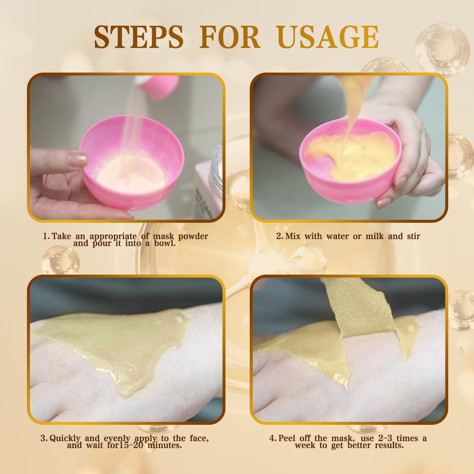 Truvenum Truvenum Jelly Mask Powder for Facials Professional - Collagen Firming & Moisturizing Face Mask Skin Care, Hydrojelly Mask, Peel Off Jelly Masks for DIY Spa 23 Fl Oz