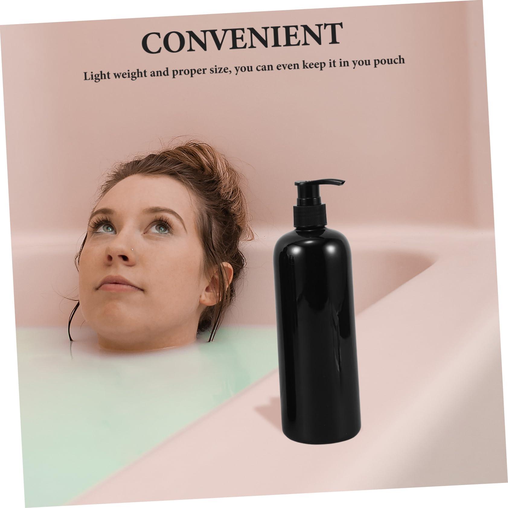 PRETYZOOM PRETYZOOM 4pcs Shampoo Bottle Body Wash Liquid Holder Squirty Bottles Shower Pump Dispenser Black Conditioner Black Glasses Liquid Dispenser Bottle Pump Bottles Accessories Travel Lotion