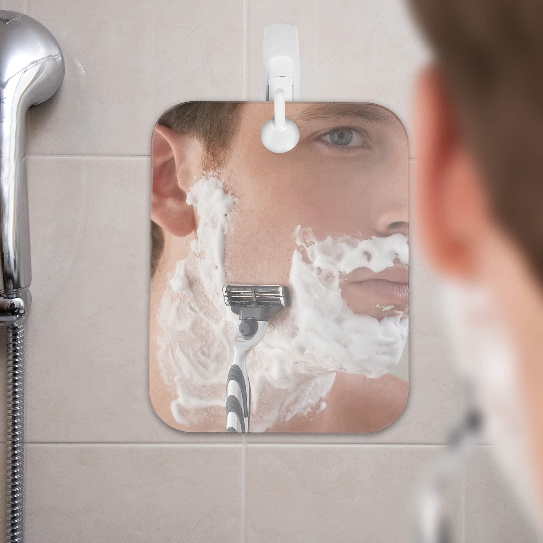 The Shave Well Company The Shave Well Company Deluxe Anti-Fog Shaving Mirror | Fogless Hanging Bathroom Shower Mirror with Handheld Option for Men and Women | Includes Long-Lasting Removable Adhesive Hook
