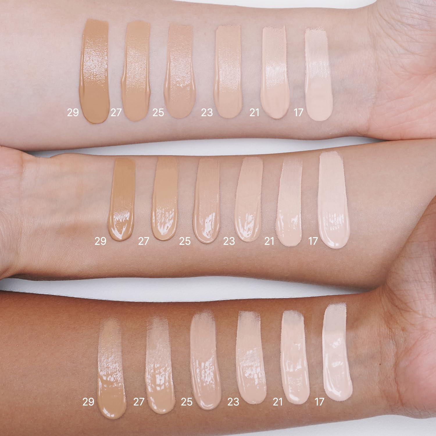 2aN 2aN Gleaming Tension Cushion Foundation Pact, Korean Cushion Foundation Makeup, Lightweight & Buildable Coverage with Ceramides and Centella Asiatica (#21 Light Beige, 0.45 oz)