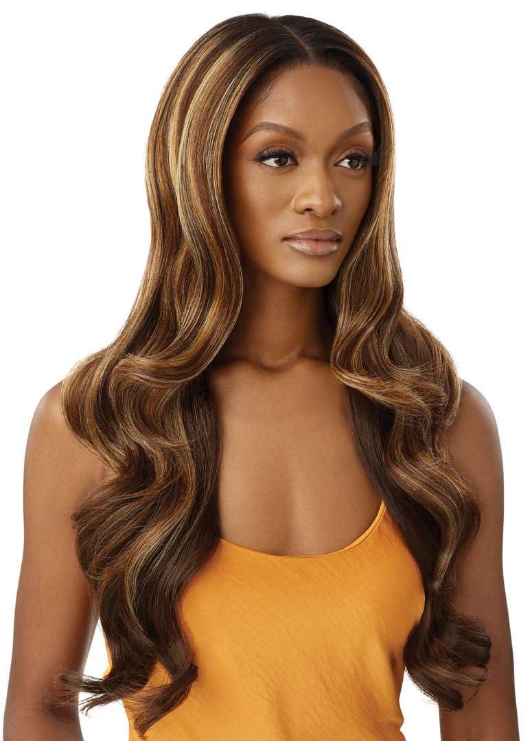 Outre Outre Airtied 100% Fully Hand-Tied Wig - Human Hair Blend - Glam Waves 28\" (2)