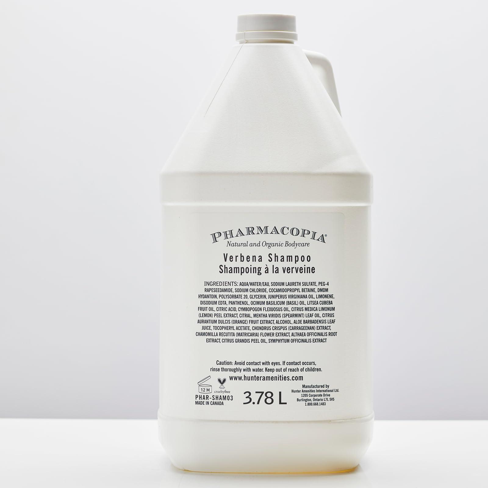 Pharmacopia Pharmacopia Hotel Verbena Shampoo Aromatherapy Hair Care with Natural & Organic Ingredients Vegan, Cruelty Free, Aromatic Shampoo, 128 oz