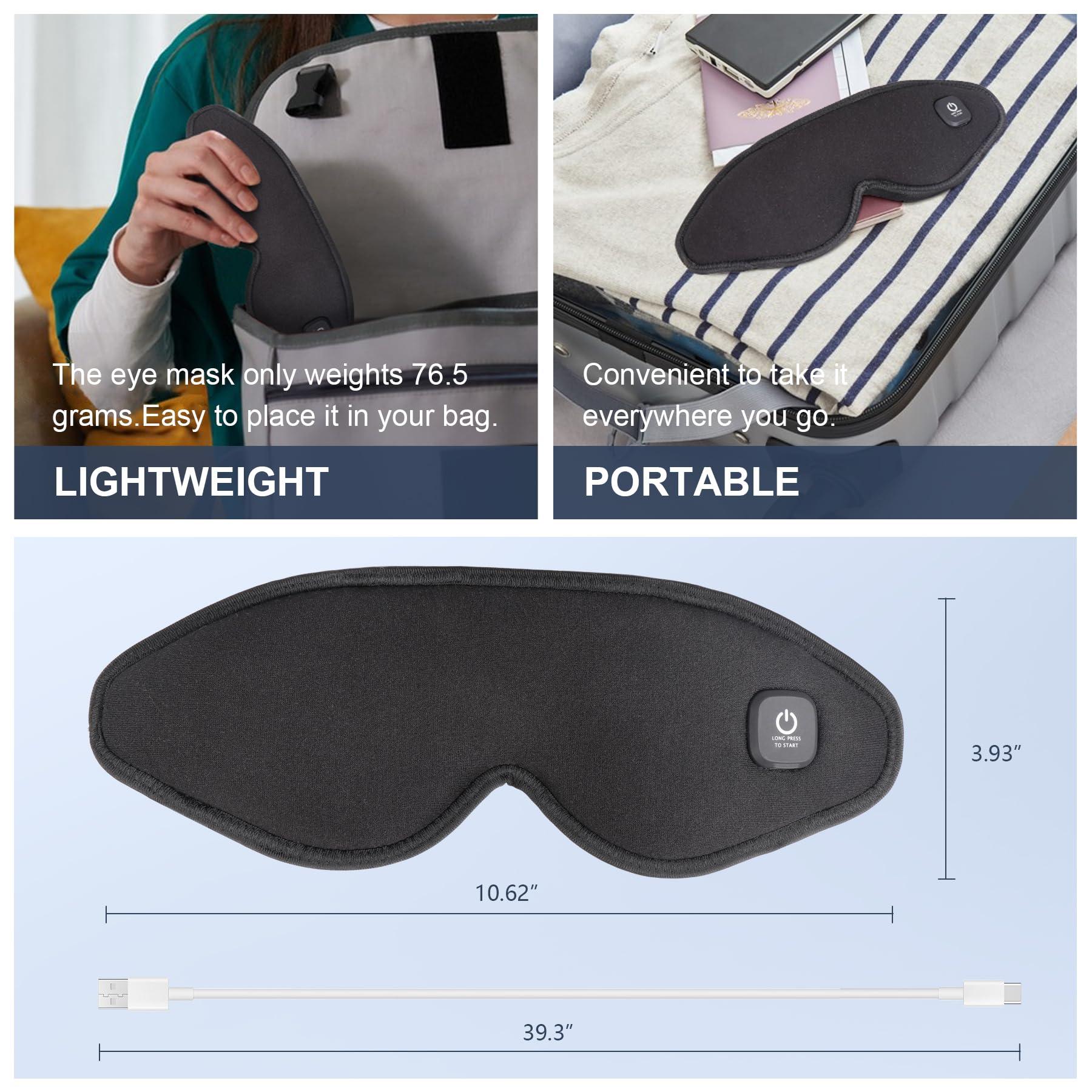 COMFYTHERA COMFYTHERA Heated Eye Mask Cordless, Warm Eye Compress for Dry Eyes, Eye Heating Pad for Travel, Dry Eye Mask Heat Therapy for Soothe Tired and Sore Eyes