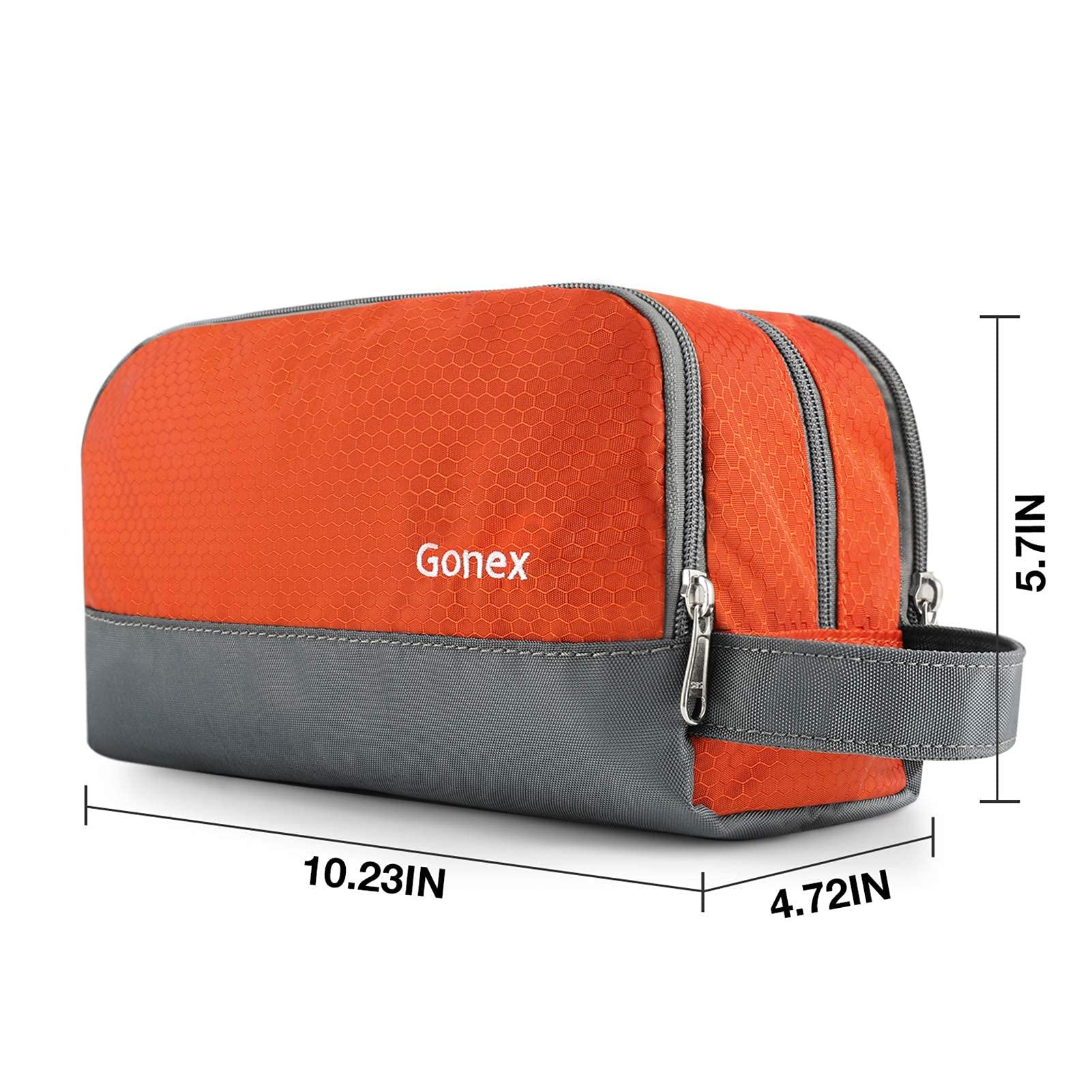 Gonex Gonex Travel Toiletry Bag for Men, Nylon Shaving Dopp Kit Bag, Orange Rolling Duffle Bag with Wheels, 70L Roller Duffel Bag 25 inch,Navy