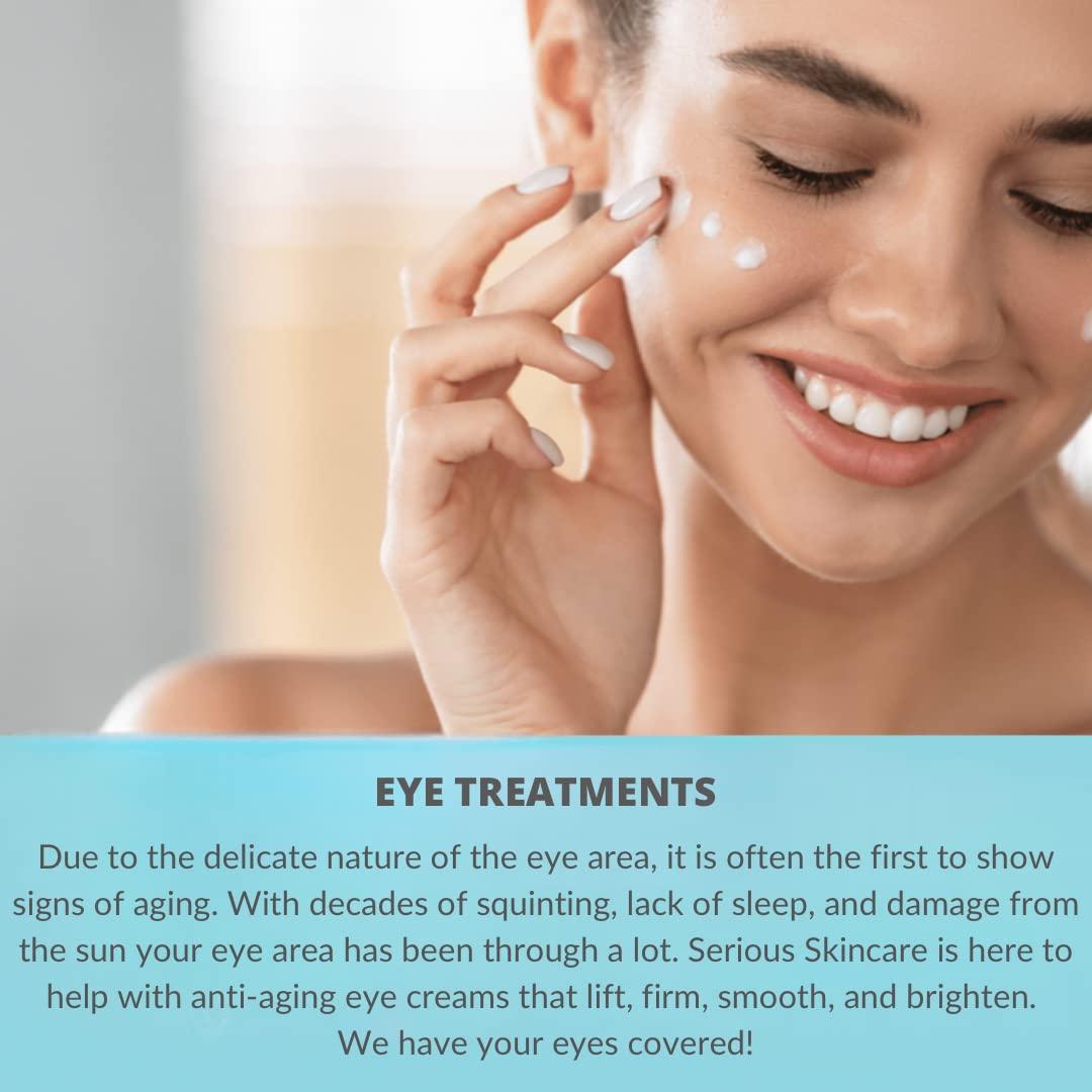 Serious Skincare Serious Skincare - Retinol Vitamin A Eye XR Under Eye Cream Concentrate - Reduce Fine Lines, Dark Circles & Puffiness - Daily Wrinkle Cream - Anti-Aging - Line Smoothing Skin Care Treatment - 0.5 oz
