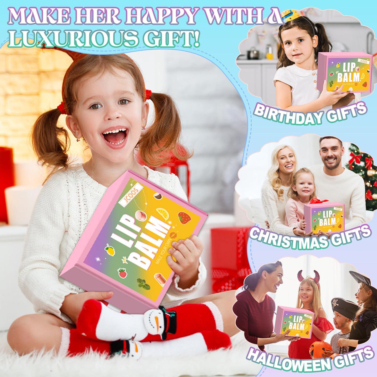 Jcoos Lip Balm Making Kit JCOOS Diy Lip Balm Kit Make Your Own Lip Gloss Making Kit, Moisturizing Lip Balm Base, Natural Beeswax, Lip Balm Containers, Lip Gloss Flavoring Oil, Crafts for Teens, Kids, Adults