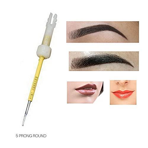Biotouch BioTouch MOSAIC Machine 5 Prong ROUND NEEDLES Permanent Makeup Disposable Cosmetic Tattoo Needles 20 Pieces