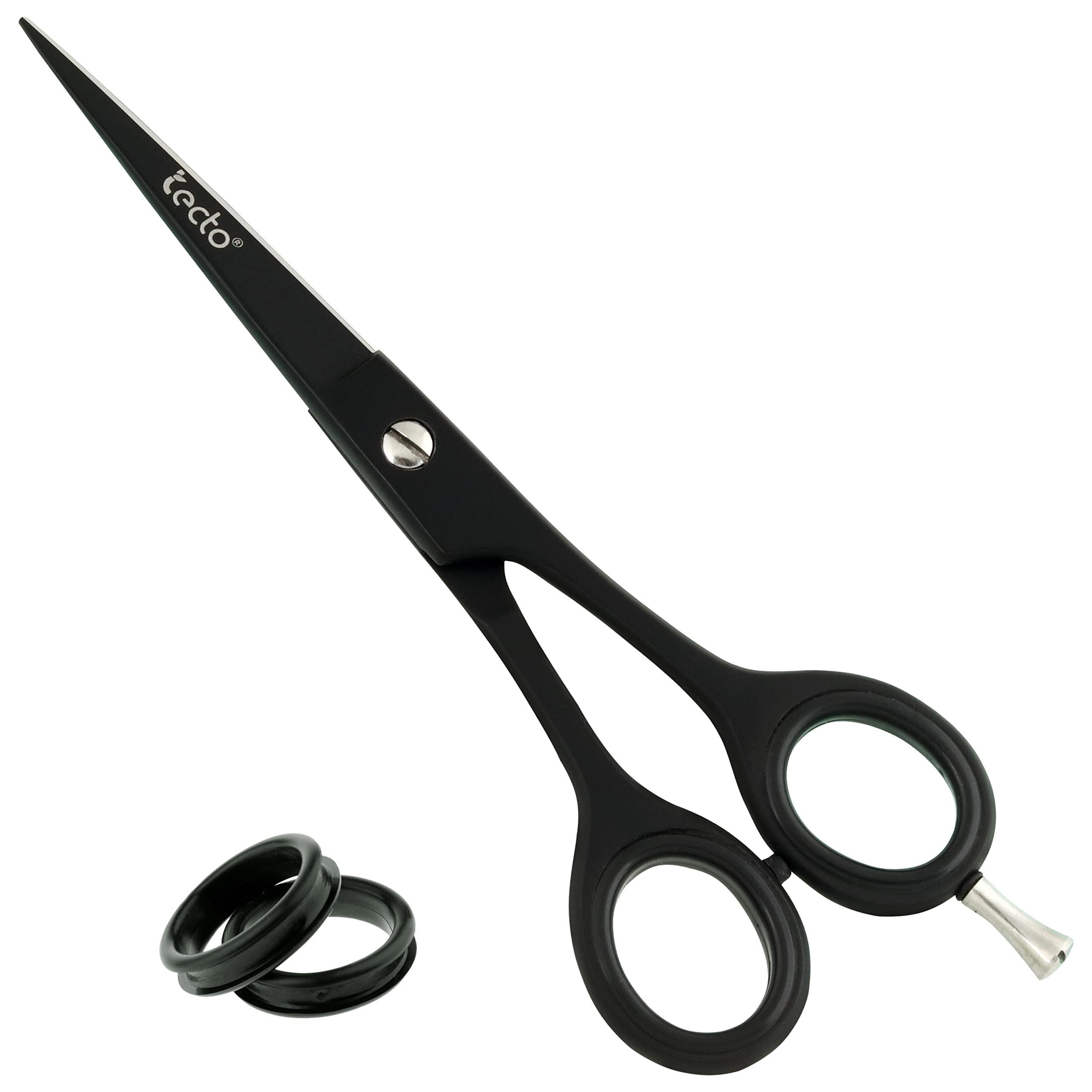 Tecto Tecto Barber Scissors, Professional 6.6 inches Stainless Steel Hair Cutting Scissors, Extra Sharp Hair Cutting Scissors For Men/Women with free leather case.