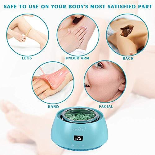 waxkiss Waxkiss 16.9oz Digital Electric Hot Wax Warmer Machine for Hair Removal Touch Control Display Wax Heater for Melt Hard Wax -Teal Green