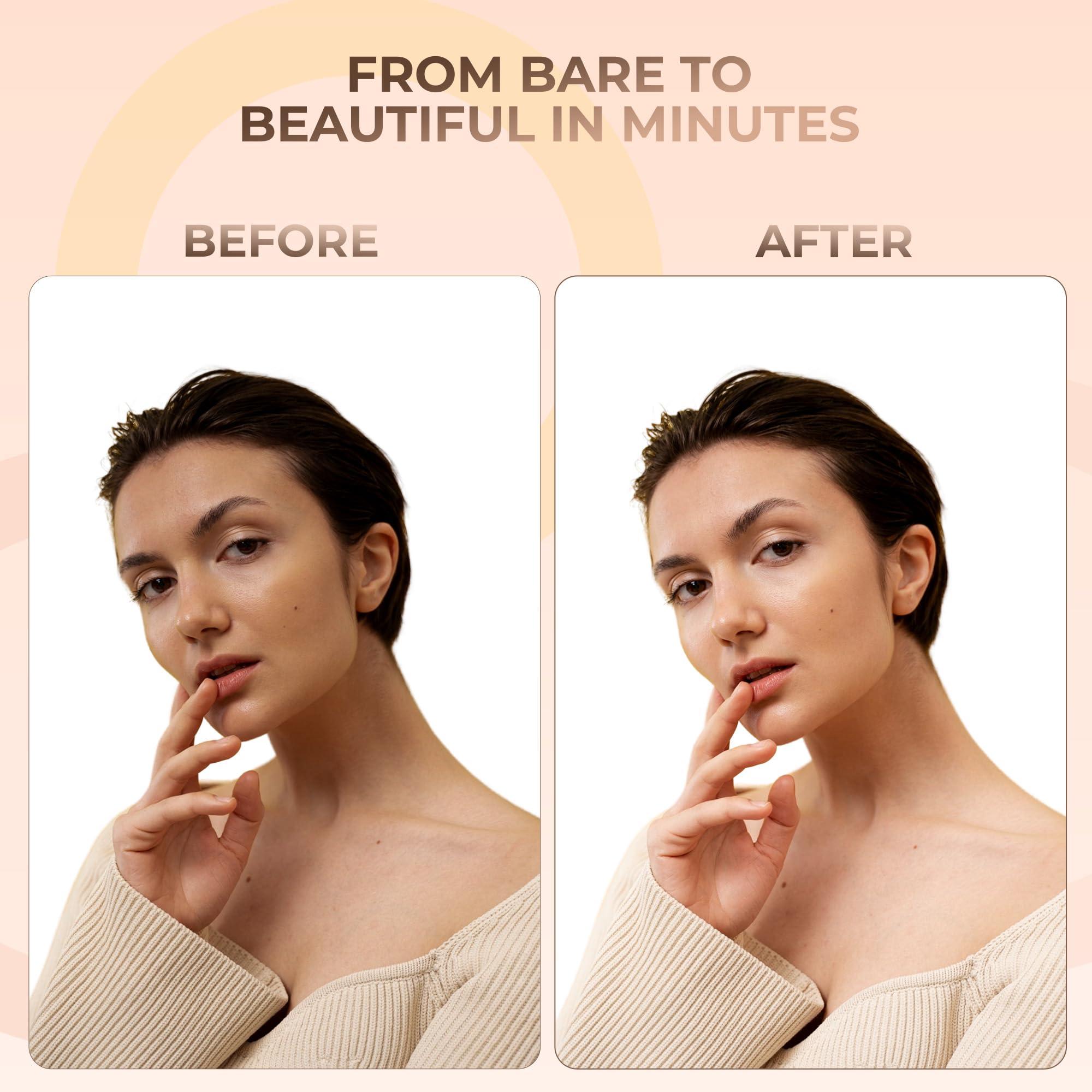 Sweet Face Minerals CONCEALER & CORRECTOR KIT with BRUSH Mineral Makeup Set Bare Skin Matte Powder (20 gram Sifter Jars, Medium Concealer)