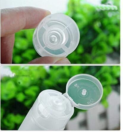 ericotry 20PCS Clear Empty Refillable Plastic Soft Tubes Cosmetic Sample Bottles Jars Makeup Travel Containers For Lip Balms Lip Gloss Shampoo Shower Gel Body Lotion (30ml)