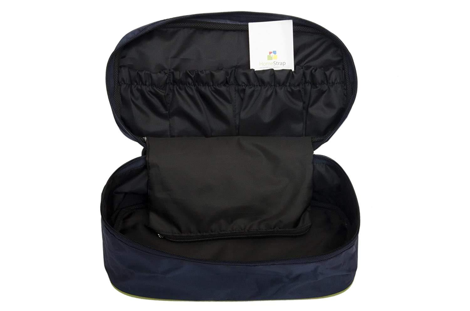 HomeStrap Homestrap Nylon Undergarment/Innerwear Pouch for Travelling- Blue, Blue, Standard