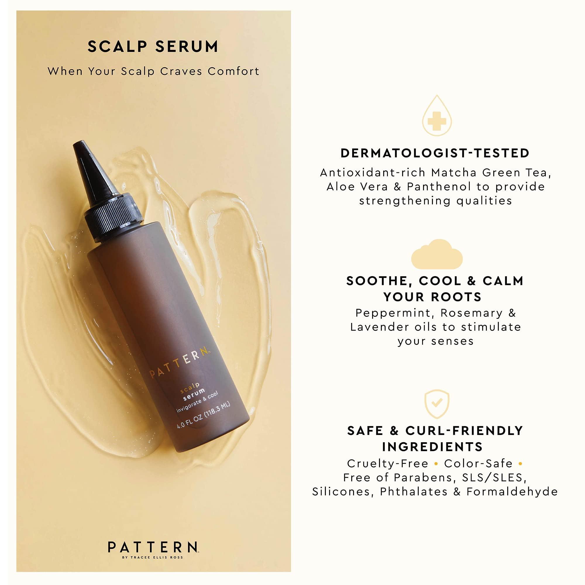 pattern PATTERN Beauty by Tracee Ellis Ross Scalp Serum with Rosemary and Peppermint Oil to Moisturize Dry, Itchy Scalps, 4 Fl Oz