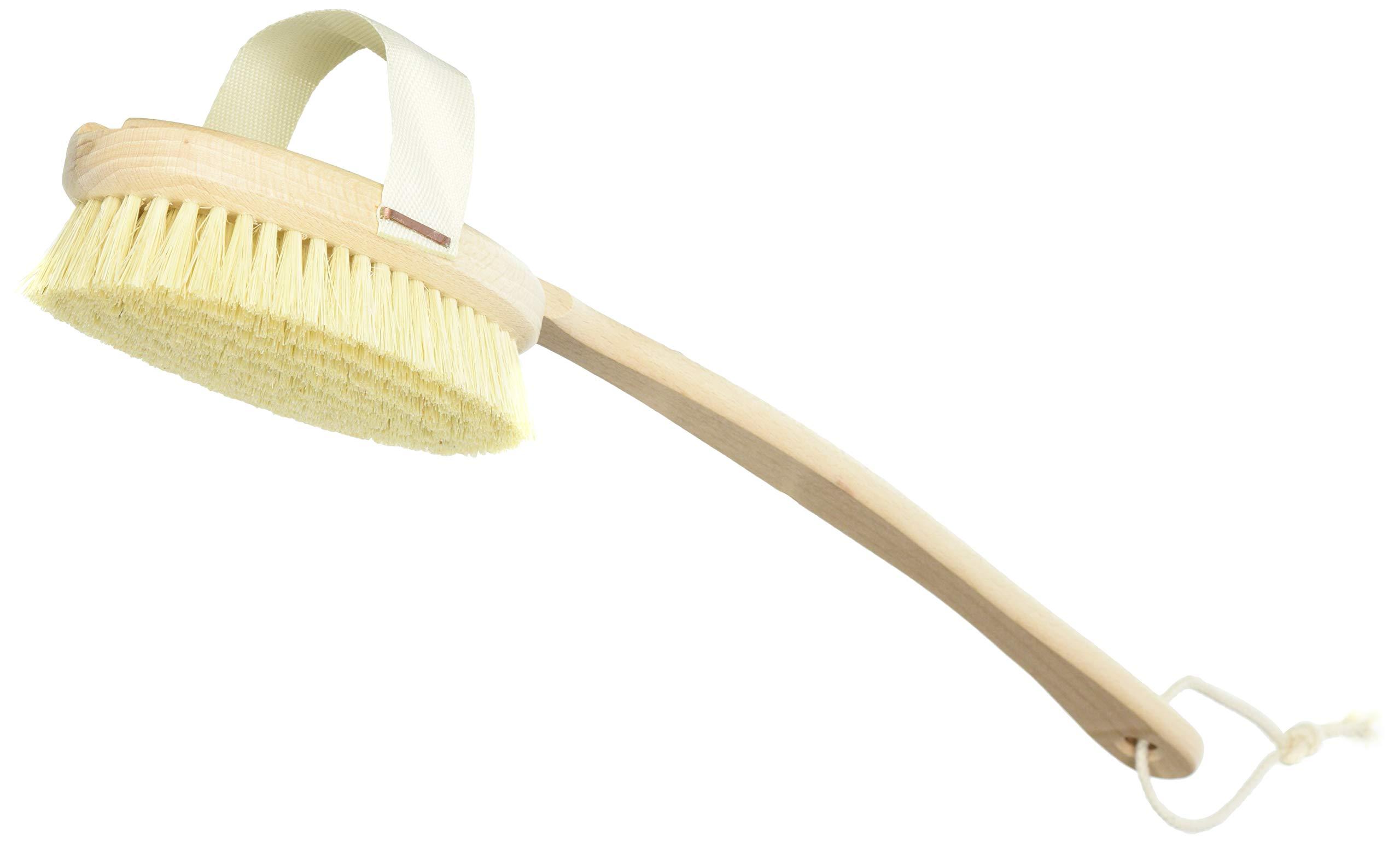 Dr Hauschk Dr Hauschk (DRHF0), Body Brush with Detachable Handle Beech Bristle Sisal Medium Vegan