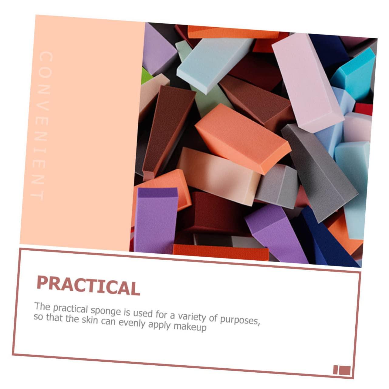 Hemoton Hemoton 50pcs Triangle Makeup Sponge Make up Sponge Makeup Sponges Bulk Dish Scrubber Sponge Foam Cosmetic Pads Sponges for Dishes Sponge Makeup Eco Sponge Hydrophilic Non-latex Sponge