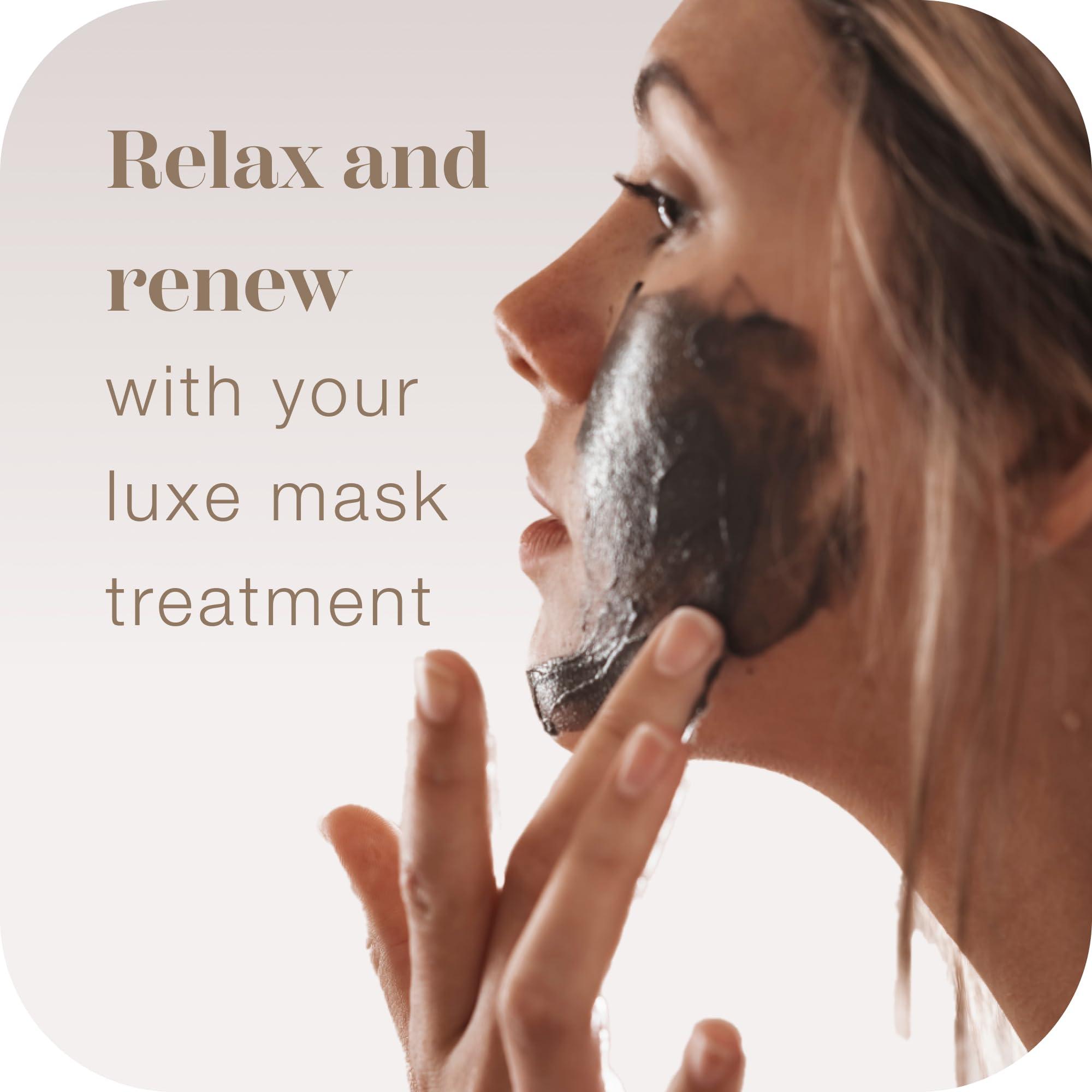 InfiniteAloe InfiniteAloe Nordic Mud Face Mask Skin Care Treatment, Peat + Charcoal + Aloe Vera + HA Combined, Suitable for All Skin Types - 4oz.