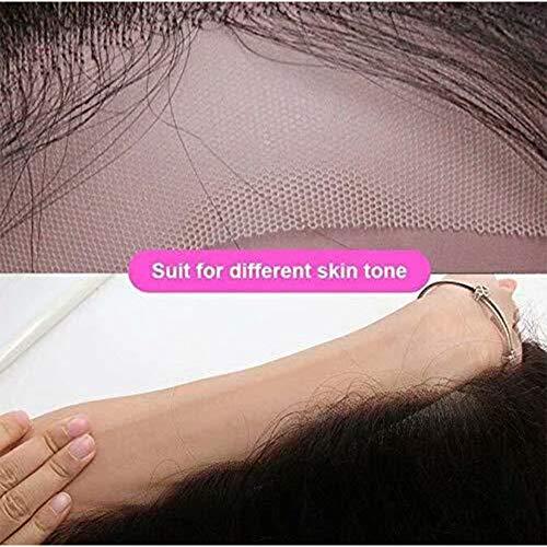 QUINLUX WIGS HD Transparent Lace Wigs Preplucked 360 Lace Frontal Wig Invisible Lace Front Wigs Straight 360 Glueless Lace Front Human Hair Wigs for Women 150% Density Brazilian Remy Hair 14 Inch