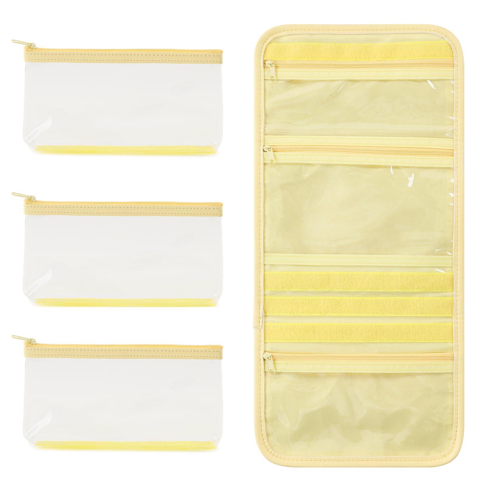 VanFn VanFn Jewelry Rolls & Cosmetic Bag, Travel Jewelry Organizer Roll, Makeup Bag Toiletry Bag for Girls Make Up Bag Brush Bags P.Travel Series