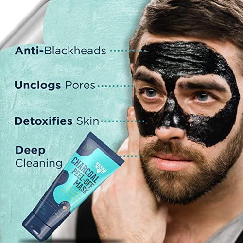 BEARDHOOD Beardhood Charcoal Peel Off Mask, Set of 2, 7 Ounce/200Gram