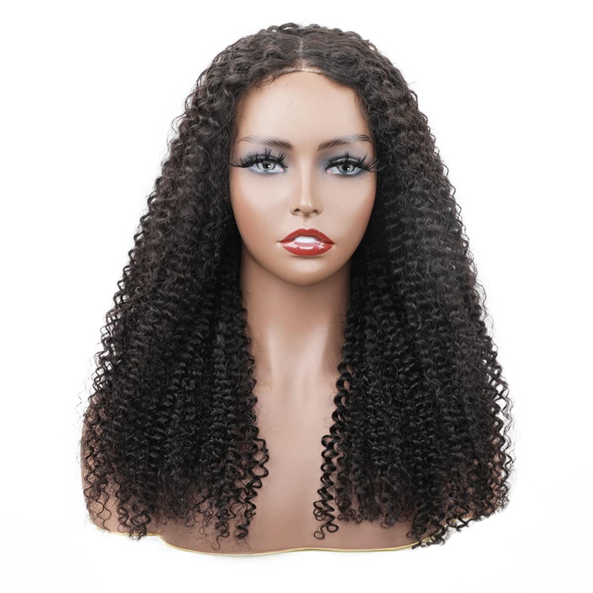 ISEE ISEE HAIR HD Lace Front Wigs Human Hair Kinky Curly Wigs Wear & Go Glueless Lace Wigs For Women No Glue 4x6 Lace Pre Cut Wig Human Hair Wigs Transparent Lace Closure Wigs 180% Density 18 Inch