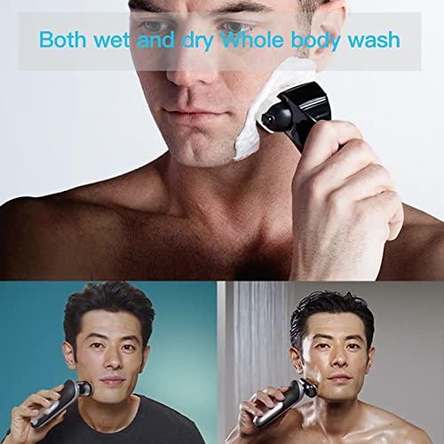 BLUE ELF 92B 92S 92M Electric Shaver Head Replacement for all Braun 9 Series Razors - 9290cc 9291cc 9370cc 9296cc (Silver, With Gold-Plated Cutter)