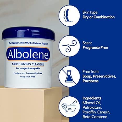Albolene Albolene Moisturizing Cleanser Unscented 6 oz (Pack of 2)