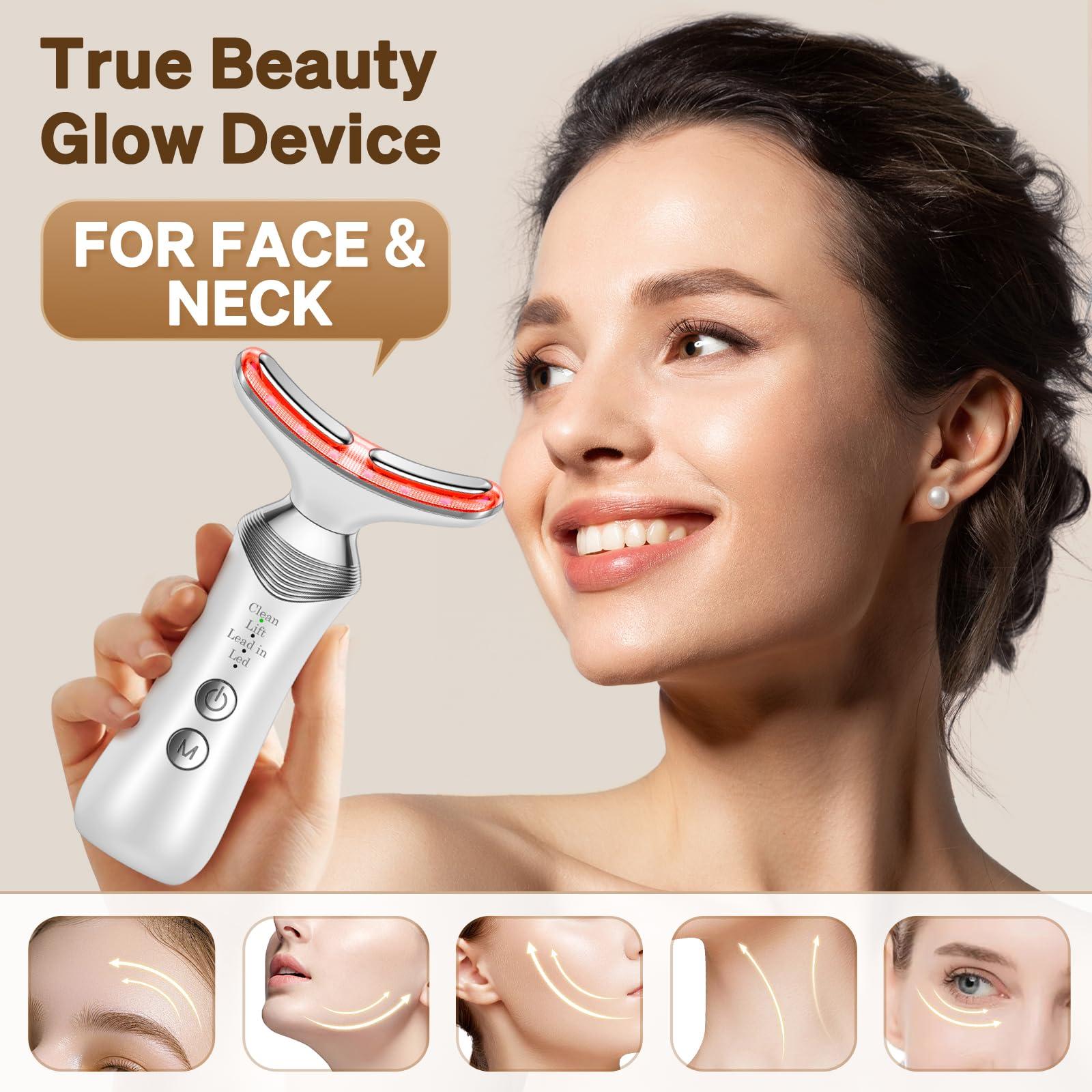YUMAID YUMAID Facial Massager Red-Light-Therapy-for-Face, LED Light Therapy Device, Face Tool for Skin Care