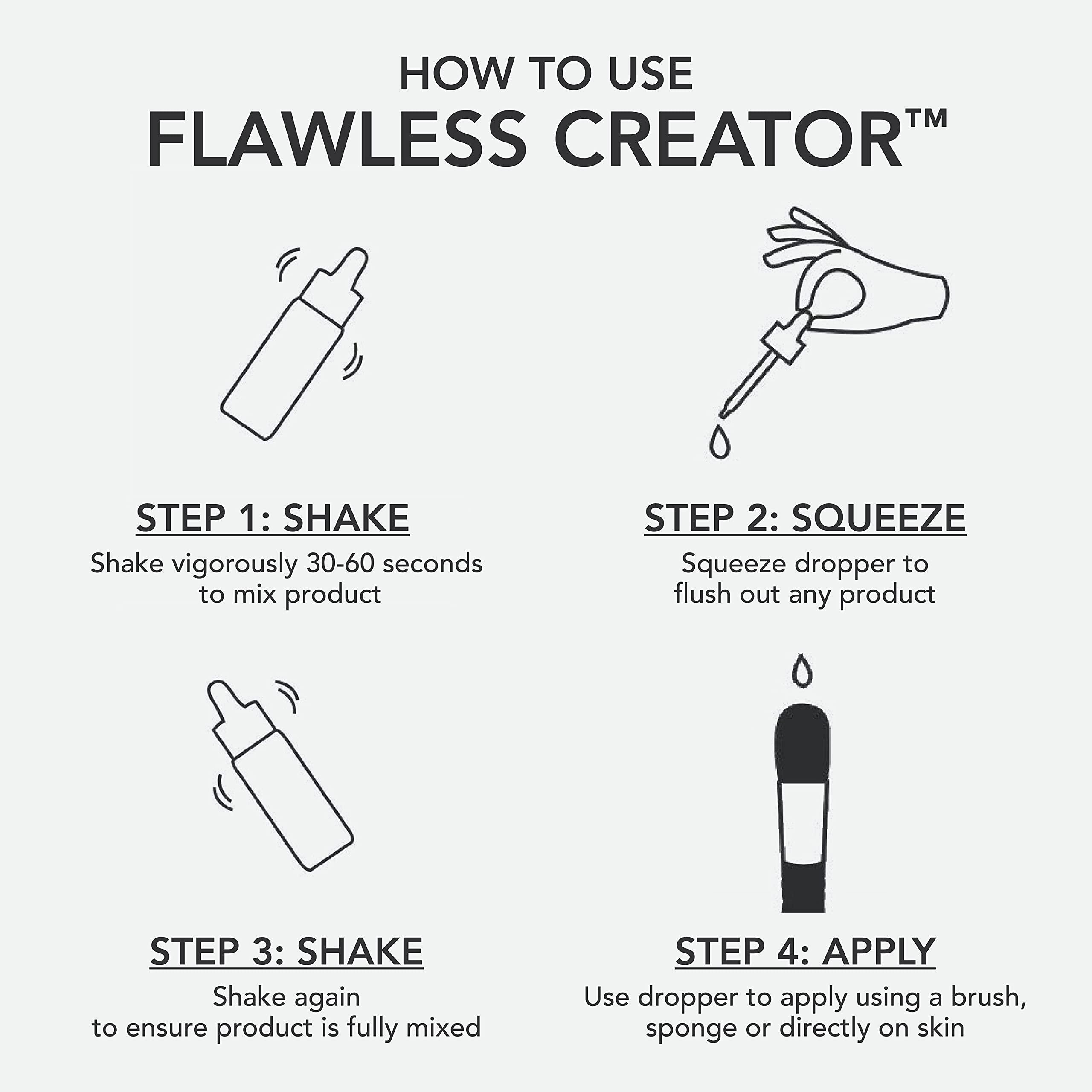 Dermablend Dermablend Flawless Creator Multi-Use Liquid Foundation Makeup, Full Coverage Foundation, 43W, 1 Fl oz