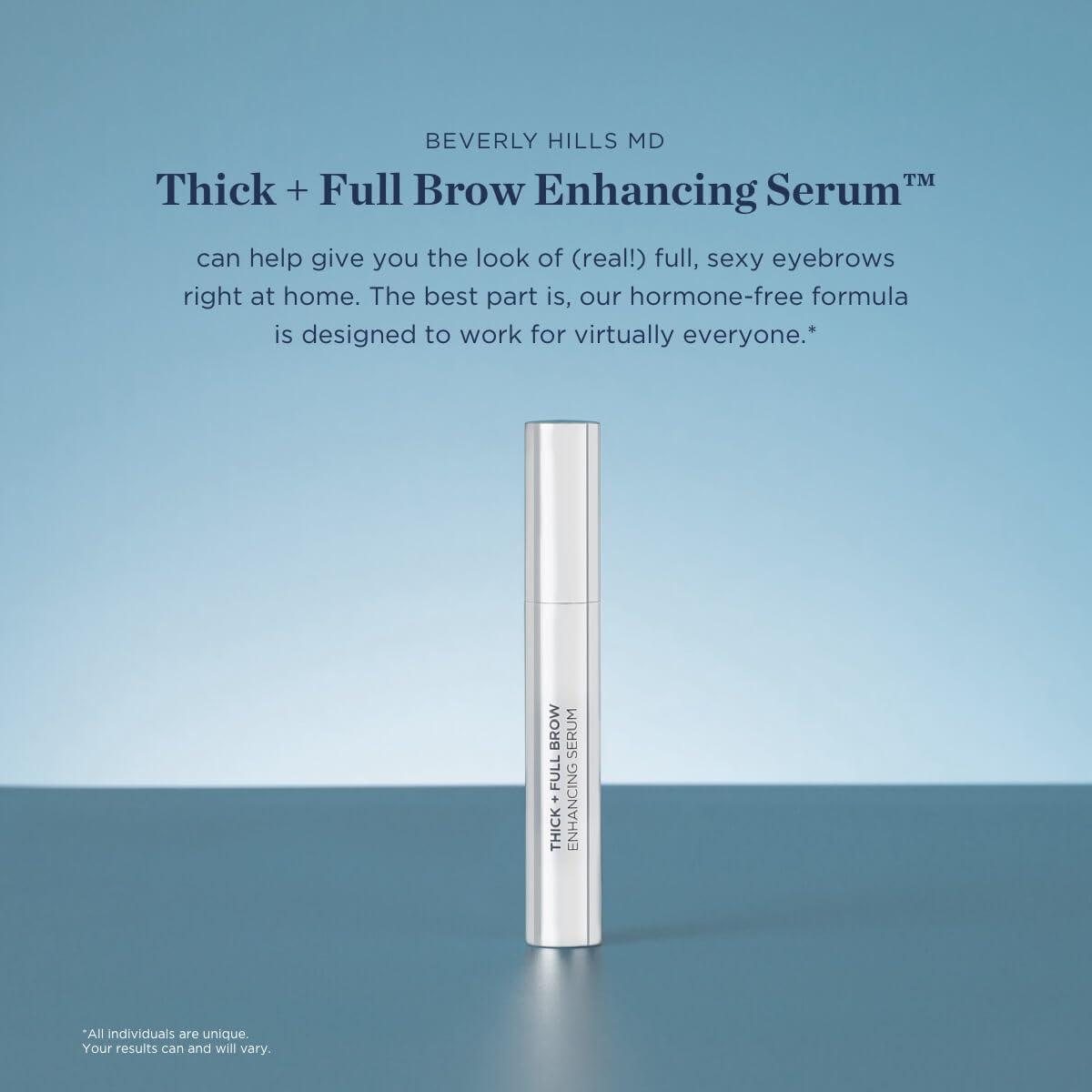 Beverly Hills MD Beverly Hills MD Thick + Full Brow Serum- Enhancing Growth Formula for Visibly Fuller, Thicker Looking Brows- Supports Healthy Keratin Production