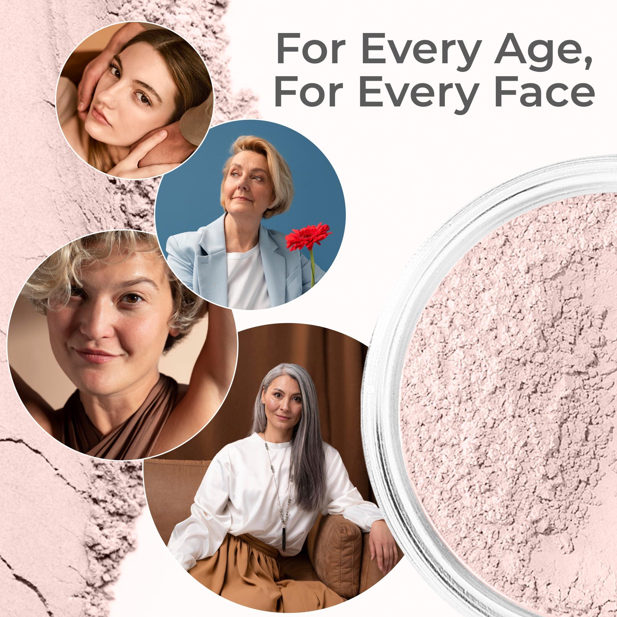 Sweet Face Minerals (5gm Starter Jar) Kisses Blush by SweetFace Minerals, Light Pink Blush for Cheeks, Blush Highlighter for Pink Glow, Waterproof Blush, Make up Blush for Girls, Blusher for Cheeks, Cool Tone Blush