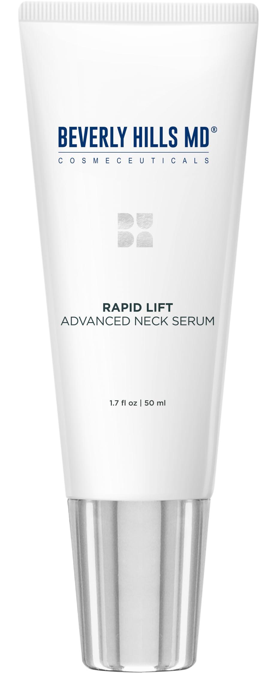 Beverly Hills MD Beverly Hills MD Rapid-Lift Advanced Neck Serum- Reduce Wrinkles & Tone Skin- Anti-Aging Formula for Lifting and Smoothing Sagging Skin on Neck, Chin, & Chest w/Polyphenols- Refreshing Floral Scent